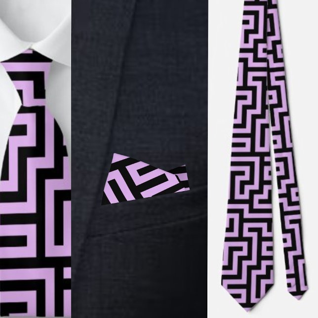 Gravata Padrão Geométrico Colorido (Criador carregado)