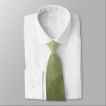 Gravata Padrão Geométrico de Malha Geométrico com Gradient<br><div class="desc">Acessórios gravatas masculinas com design geométrica moderna. Malha geométrica Elegante e legal do Triângulo com gradiente de luz verde do Exército para ele.</div>