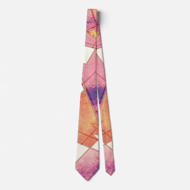 Gravata Padrão Geométrico Desconectado (Frente)