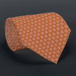 Gravata Padrão Geométrico do Salmão Escuro e PérolaGrey<br><div class="desc">Padrão Geométrico do Salmão Escuro e PérolaGrey</div>