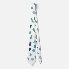 Gravata Padrão Geométrico Retroativo - Design de Estilo Me