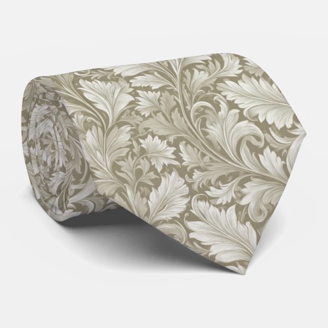 Gravata Padrão Inspiração William Morris (Rolled)