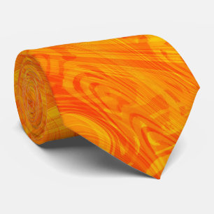 Gravata Padrão Laranja Mármore