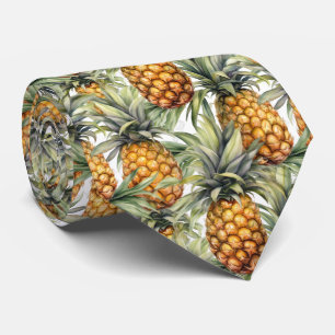 Gravata Padrão legal de fruta de abacaxi