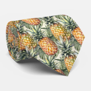 Gravata Padrão legal de fruta de abacaxi