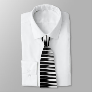 Gravata Padrão legal em branco e preto