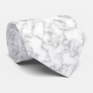 Gravata Padrão Marble Cinza Pedra Branca Marmoreada Fundo