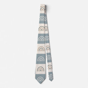 Gravata Padrão Mínimo Xadrez Boho Arco-íris
