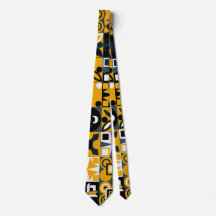 Padrão moderno geométrico amarelo e preto retrô