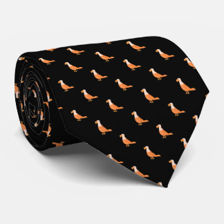 Gravata Padrão na moda Black Orange Eagle Sem Costura