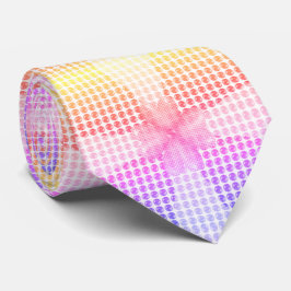 Gravata Padrão Pastel Multicolorido