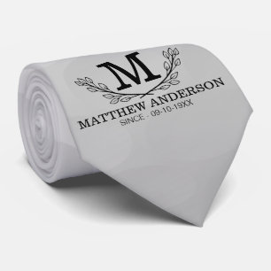 Gravata Padrão Personalizado da Bola de Golfe Nome Monogr