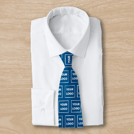 Gravata Padrão personalizado de logotipo comercial no lado