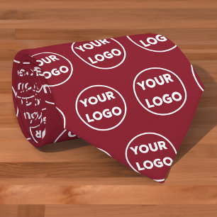 Gravata Padrão personalizado de logotipo de empresa na Bor