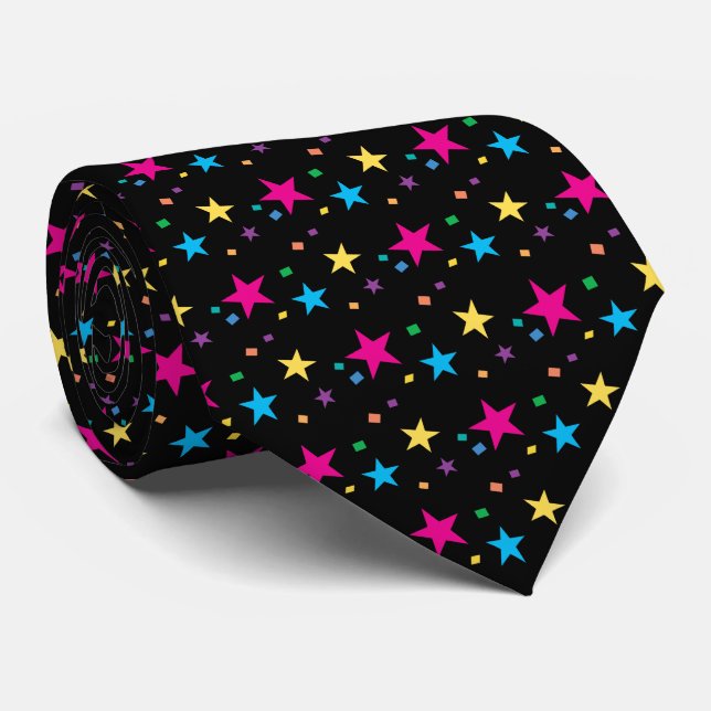Gravata Padrão personalizável de estrelas Confetti (Rolled)