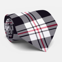 Padrão Preto de Tartan Vermelho Branco