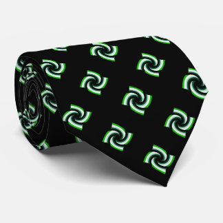 Gravata Padrão Preto e Verde