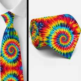 Gravata Padrão Psicanédico Tie-Dye