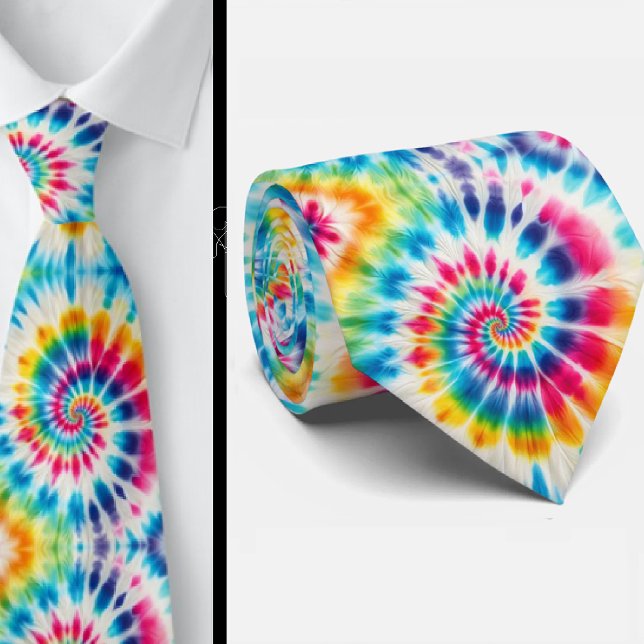 Gravata Padrão Psicanédico Tie-Dye (Criador carregado)