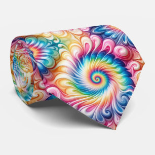 Gravata Padrão Psicanédico Tie-Dye