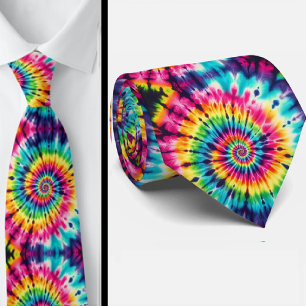 Gravata Padrão Psicotrópico Tie-Dye