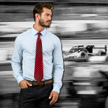 Gravata padrão retro check-kerboard - vermelho&preto<br><div class="desc">Gravata com padrão clássico de tabuleiro de xadrez dos anos 50. Design por Alma Wad.</div>