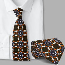 Padrão retrô elegante de laranja e preto