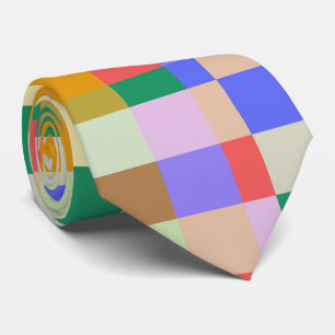 Gravata Padrão Retroativo Geométrico Minimalista Verificad