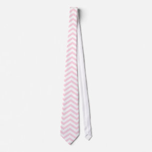 Gravata Padrão Rosa de Chevron Feminino