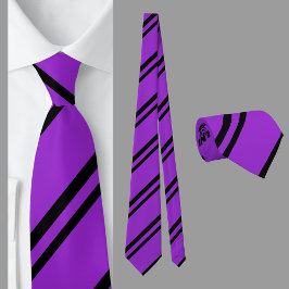 Gravata Padrão Roxo Preto Strike
