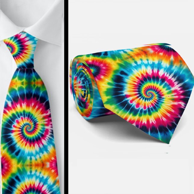 Gravata Padrão Tie-Dye Psicodélico (Criador carregado)