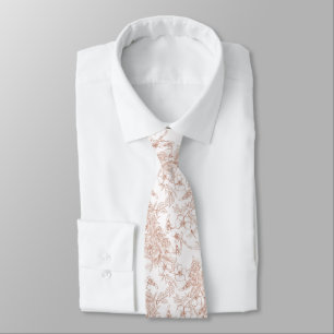 Gravata Padrão Toile-De-Jouy Casamento