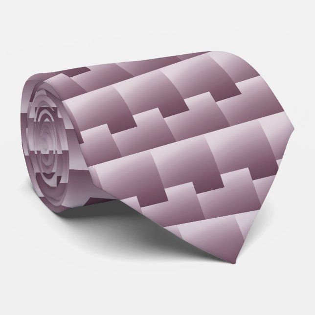 Gravata Padrão Vermelho de ameixa Contemporâneo (Rolled)