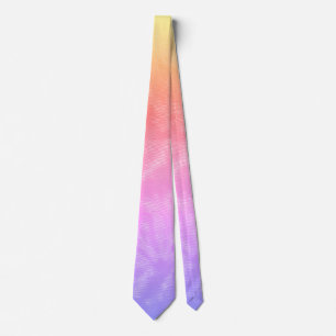 Gravata Padrão Vibrante de Tinta Tie Dye Rosa com Acentos