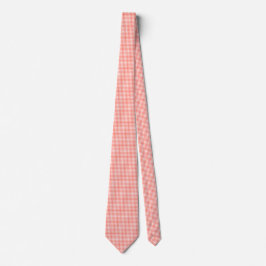 Gravata Padrão xadrez gingado vermelho retrô fofo