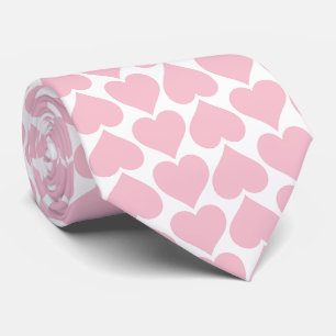 Gravata Padrões de Coração Rosa, Romântico, Amor