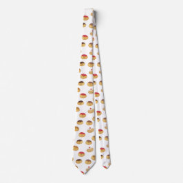 Gravata Padrões de donut divertidos