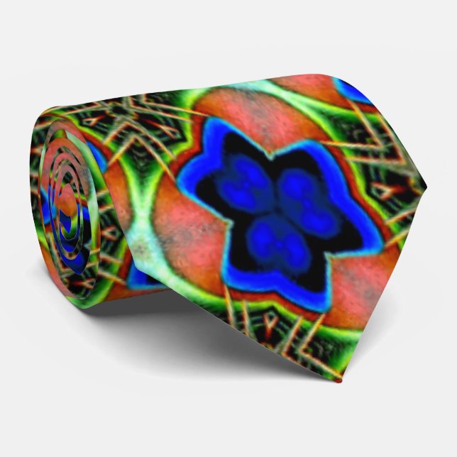 Gravata Padrões de penas de peacock (Rolled)