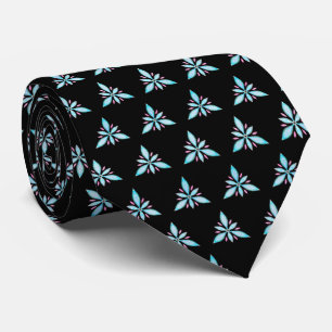 Gravata Padrões de triângulos florais / Flores de Abstra