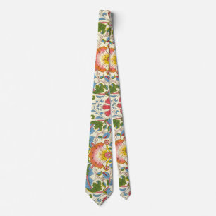 Gravata Padrões Florais William Morris Loddon Blossom