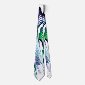 Gravata Pain Remover 1 Purple Green Flower Abstract Tie