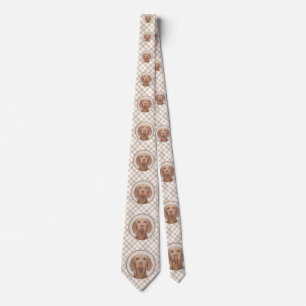 Gravata Painting Vizsla - Arte de Cachorro Original