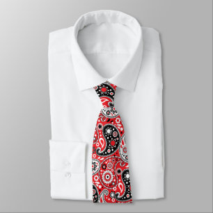 Gravata País Elegante de Red Bandana Paisley Oeste