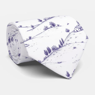 Gravata Paisagem Toile Azul Vintage (1)