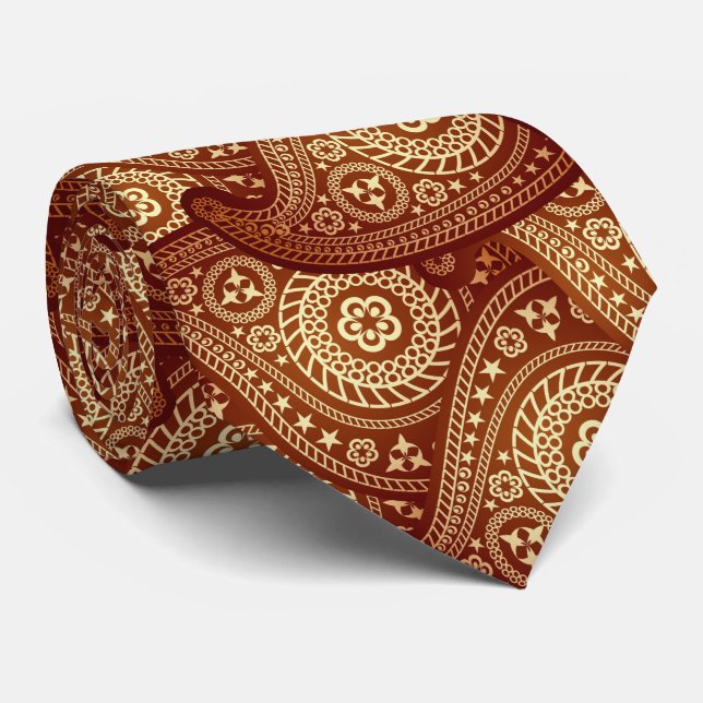 Gravata Paisley 1 Tie (Rolled)