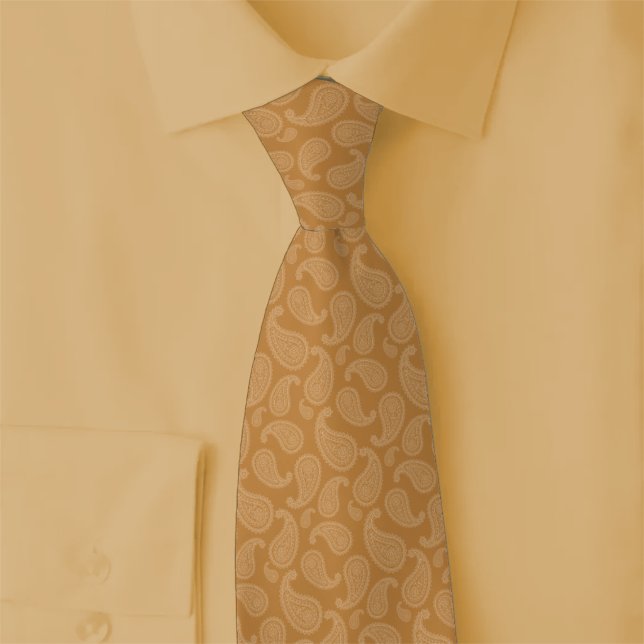 Gravata Paisley Caramelo (Criador carregado)