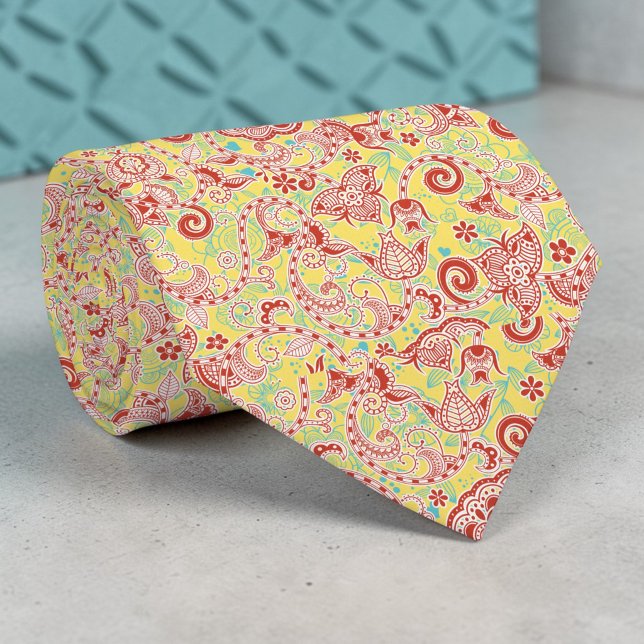 Gravata Paisley Custom Necktie (Criador carregado)