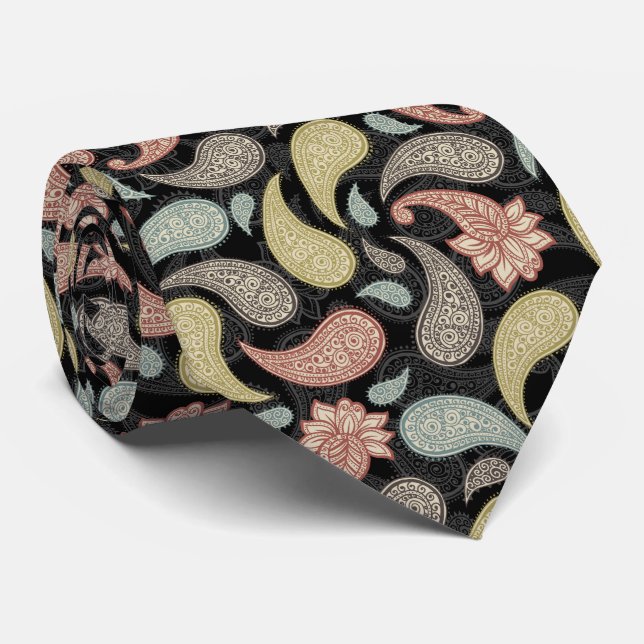 Gravata Paisley Pattern  (Rolled)