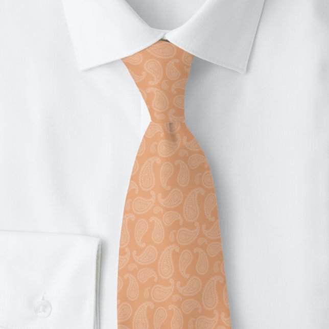 Gravata Paisley Peach Fuzz (Criador carregado)