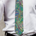 Gravata Paisley Peacock Colors Wedding Tie<br><div class="desc">Coloridos, na sua maioria verdes e Dourados, com um toque de framboesa rosa e Design de Casamento de Cores de Peacock Azul. Vintage Inspirou Paisley Peacock Victorian Feather Aestética Chinoiserie Mehndi Indian Paisley Peacock Invances. Também perfeito para os Temas de Casamento do Excelente Gatsby do Art Nouveau Roaring 20. #GrandMillennium...</div>